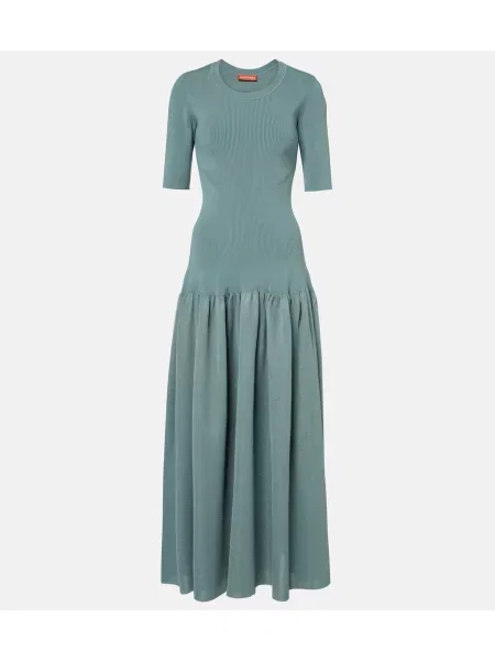 Rochie maxi Altuzarra tricotate de costum albastru