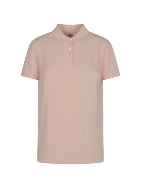 Polo Maison Kitsune cu broderie roz
