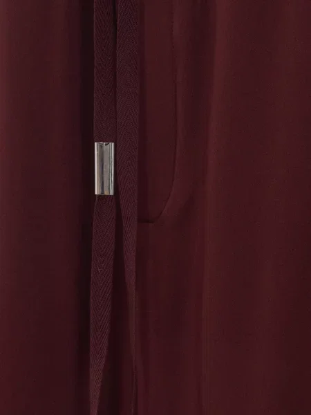 Pantaloni Ann Demeulemeester din dantelă roșu