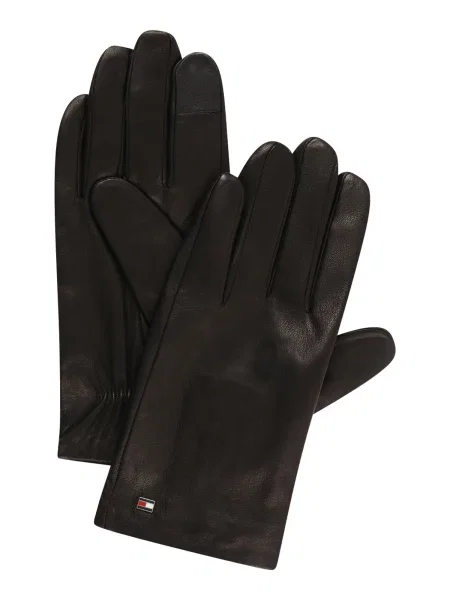 Mănuși Tommy Hilfiger din piele negru