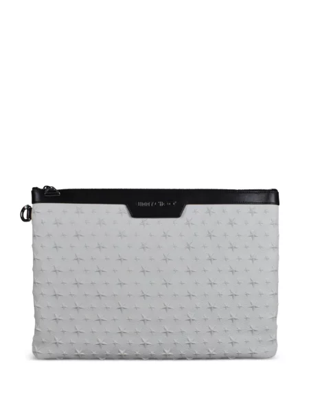Geantă Jimmy Choo cu tepi alb