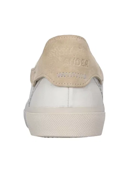 Sneakersy Hidnander skórzane białe