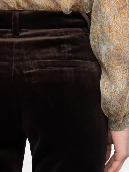 Pantaloni Zadig&voltaire de catifea maro
