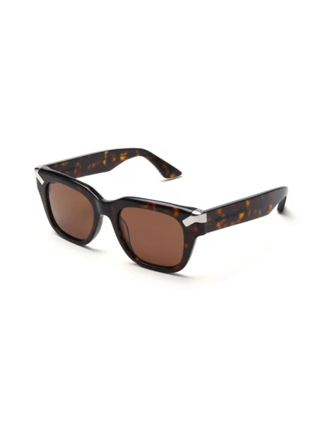 Saulės akiniai Alexander Mcqueen Eyewear ruda
