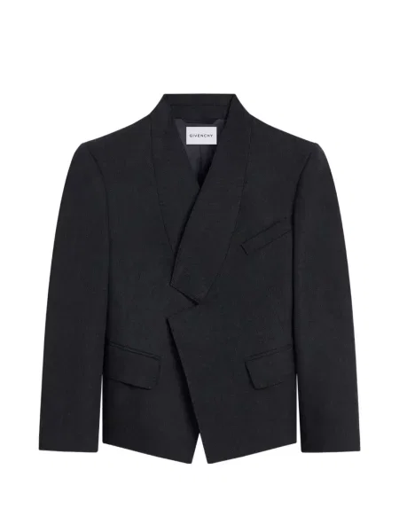 Geacă Givenchy de lână cu rever gri