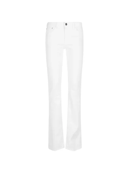 Pantaloni Dondup evazate alb