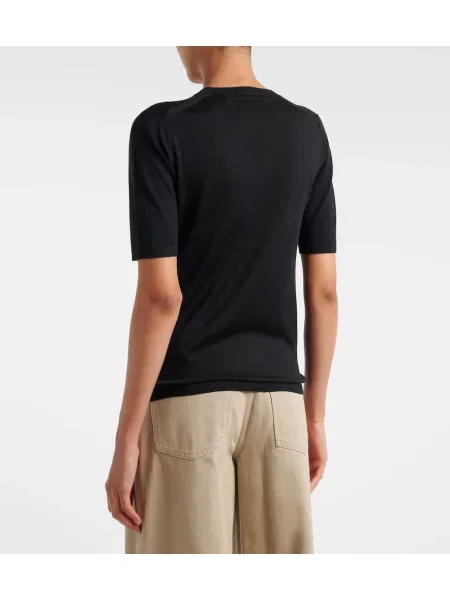 Pulover Max Mara de mătase negru