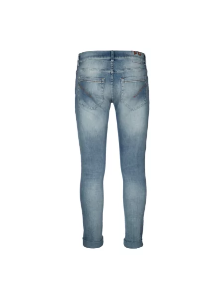 Skinny jeansy Dondup niebieskie