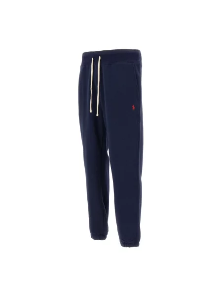 Spodnie dresowe Polo Ralph Lauren polarowe niebieskie