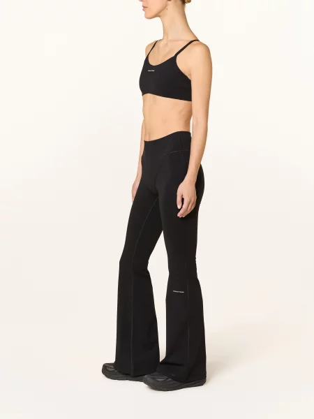District Vision Legginsy Flared Studio Long schwarz czarne