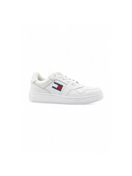 Trampki Tommy Jeans skórzane retro białe