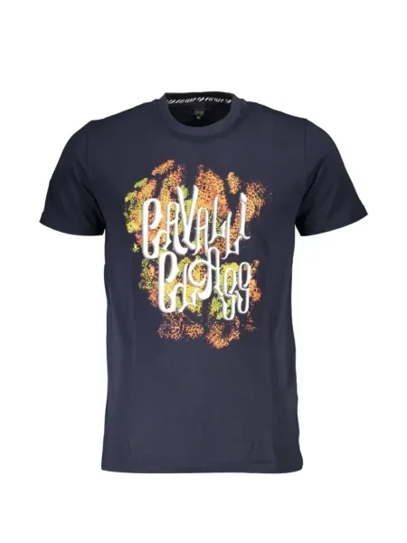 Tricou Cavalli Class cu imagine albastru