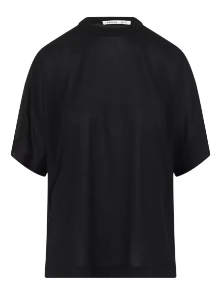 Jedwabna koszulka Carven czarna