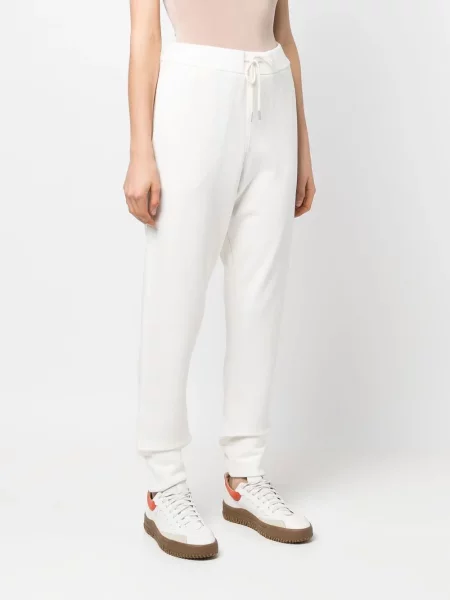 Zúžené kalhoty Jil Sander bílé