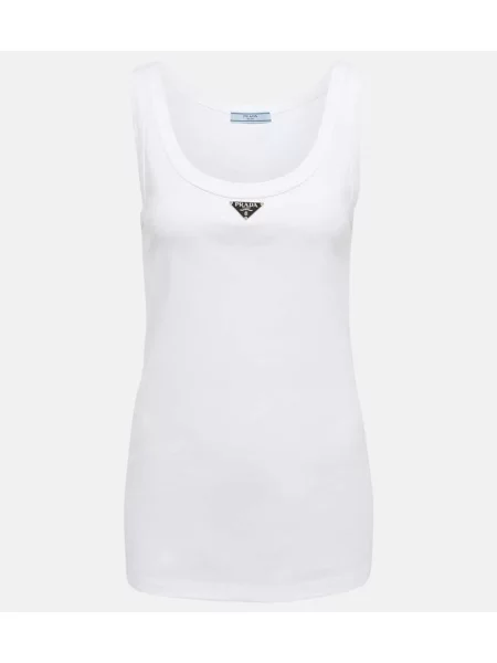 Top Prada alb