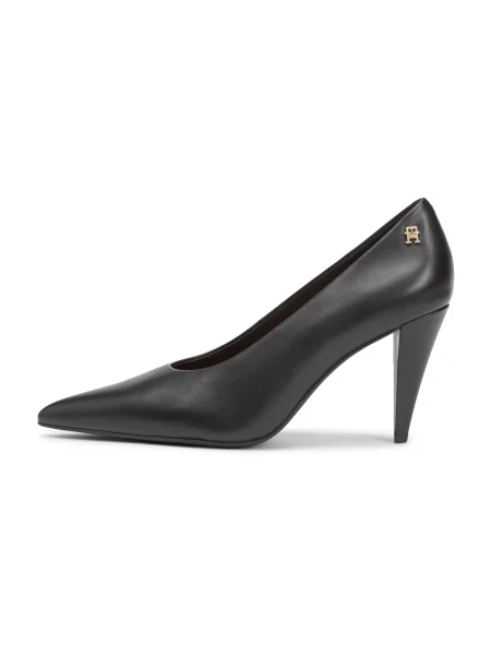 Pantofi pumps Tommy Hilfiger Th Smooth Leather Pump negru