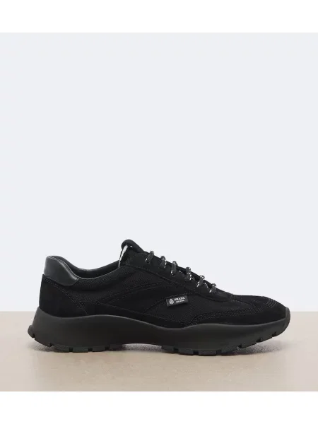 Sneakerși Prada din piele de căprioară negru