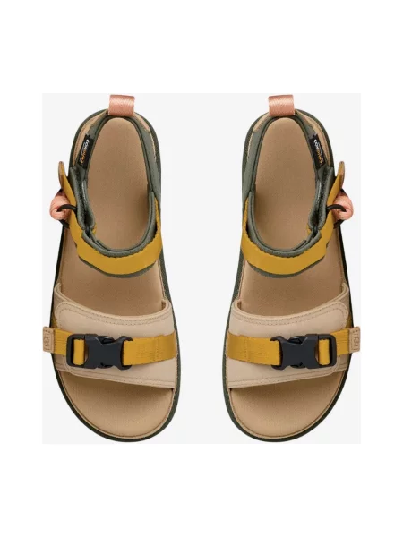Sneakersy Ugg na platformie skórzane beżowe
