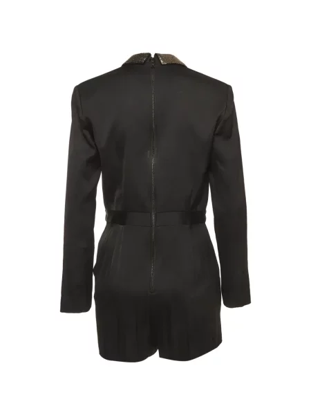 Salopetă Alice + Olivia din satin negru
