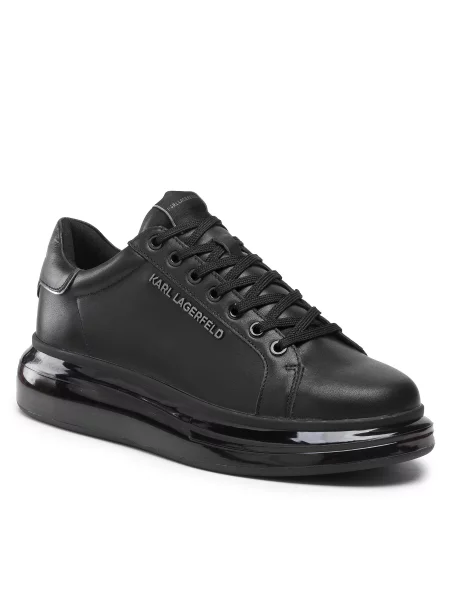 Superge KARL LAGERFELD Black Lthr/Mono črna