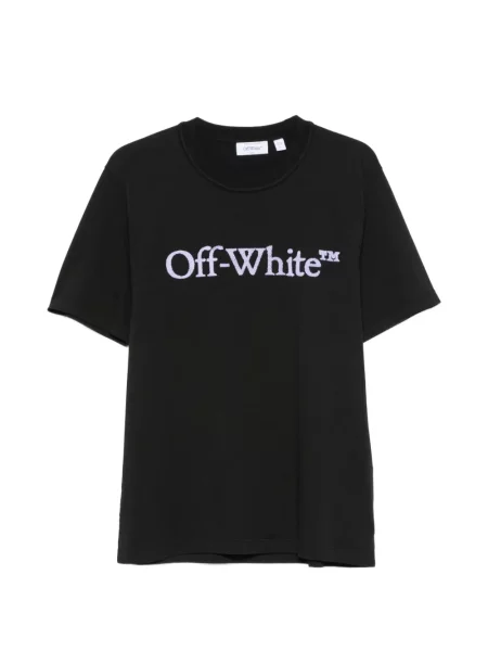 Tricou Off-white cu autograf alb