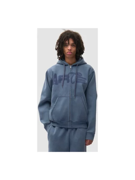 Sweter Arte Antwerp z kapturem niebieski