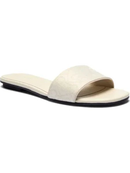 Șlapi Calvin Klein fără toc din piele