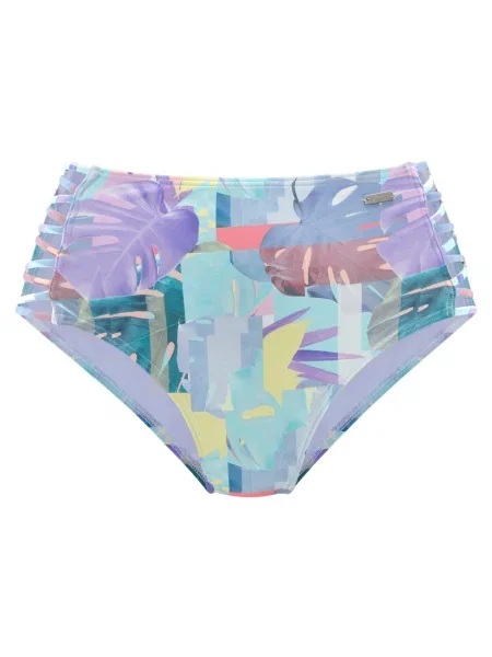 VENICE BEACH Slip costum de baie turcoaz lila / roz galben