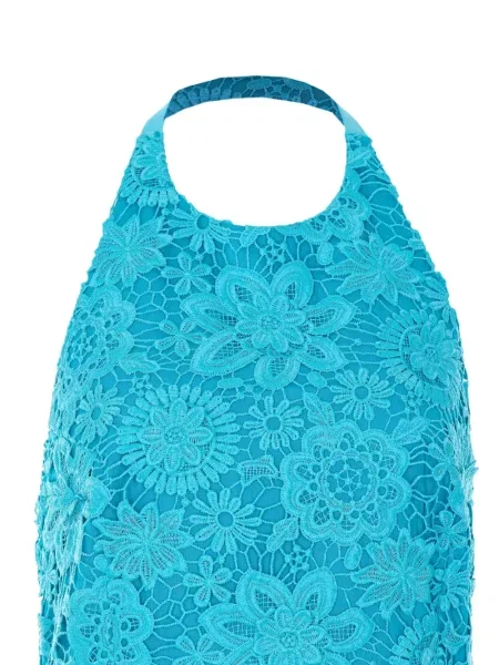 Top Essentiel Antwerp cu gât halter albastru