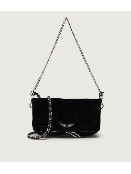 Rucsac Zadig&voltaire din piele plic negru