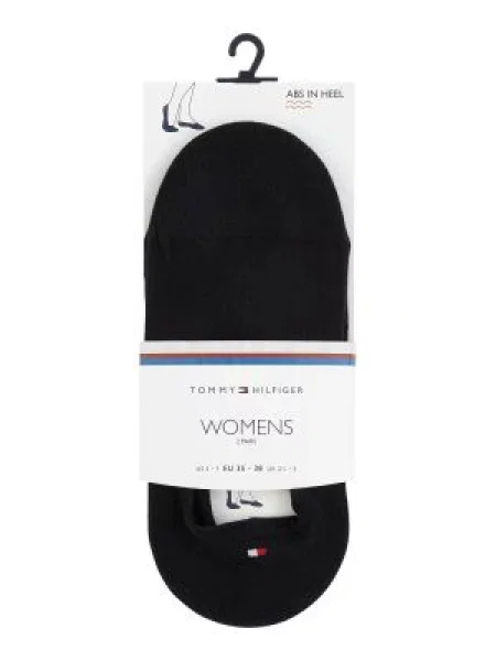Skarpetki stopki w zestawie 2 pary Tommy Hilfiger czarne