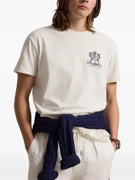 Кожени чорапи Polo Ralph Lauren с отворена пета с пейсли десен бяло