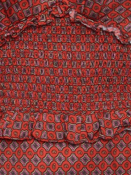 Rochie midi Sandro cu imagine cu imprimeu geometric roșu