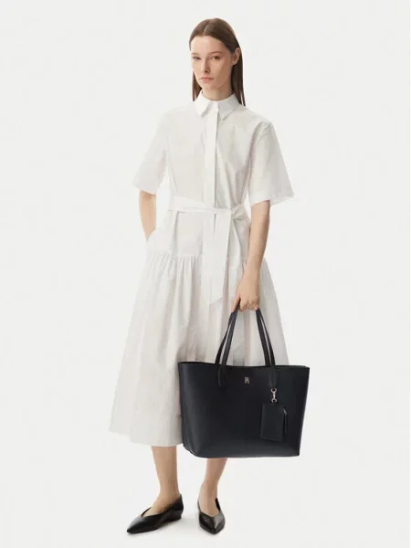 Tommy Hilfiger Shopper táska TH ICON fekete