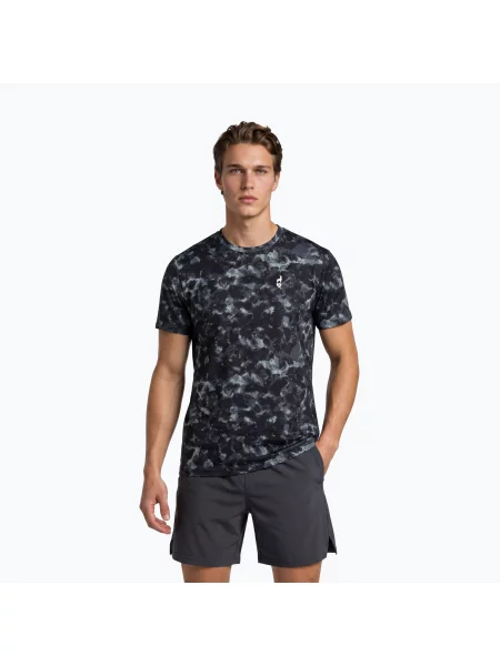 Tricou pentru bărbați Aulp Tommy black aop negru
