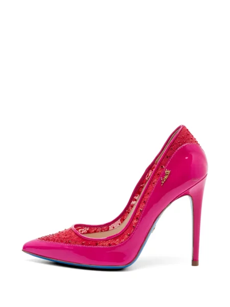 Pantofi cu toc Loriblu din piele de lac roz