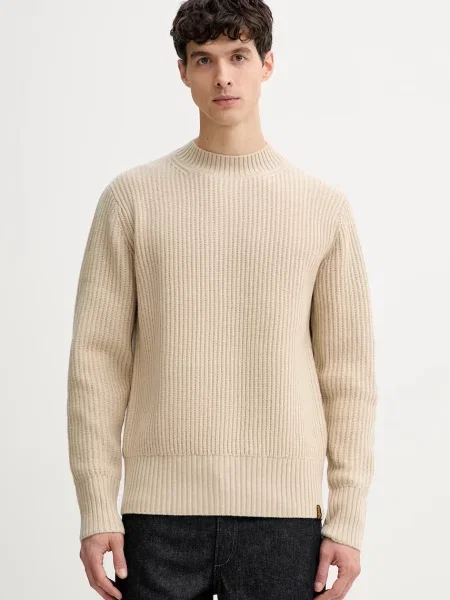 Пуловер с вълна G-Star бежово