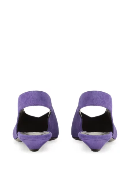 Pantofi cu toc Sergio Rossi slingback violet