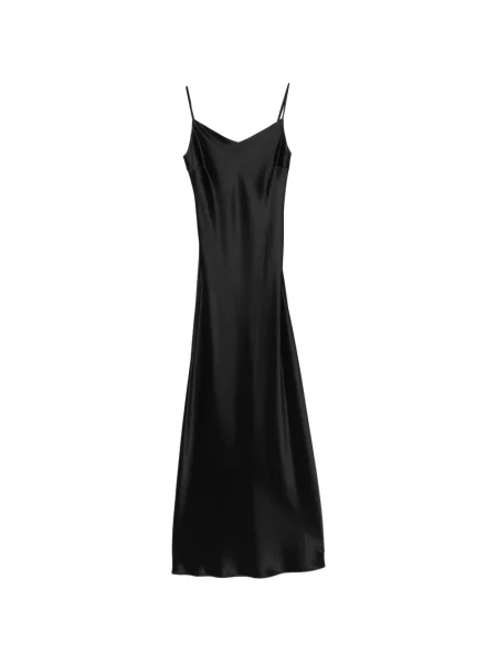 Rochie midi Ivory Paris cu decolteu în V până la genunchi de costum negru