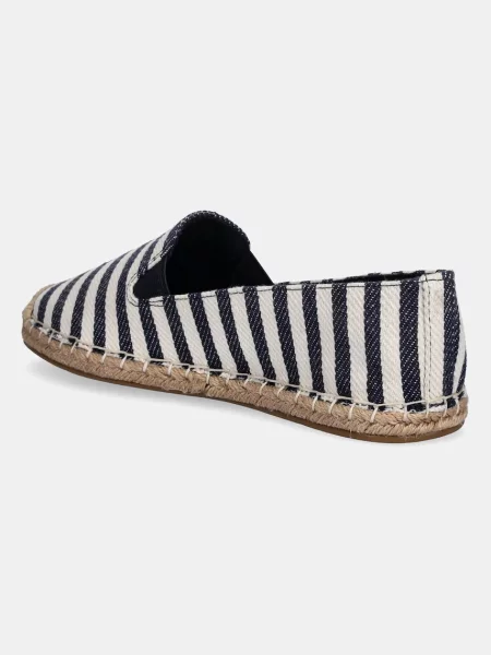 Tommy Hilfiger espadrilles NAUTICAL STRIPE ESPADRILLE sötétkék kék