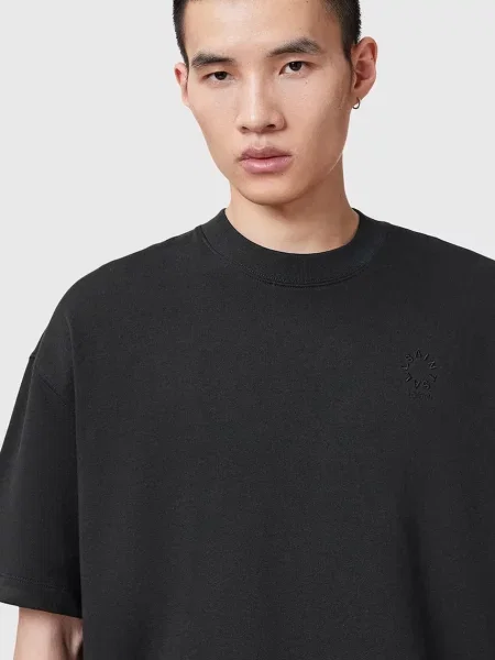 AllSaints tricou oversized pentru bărbați din HAVEN negru