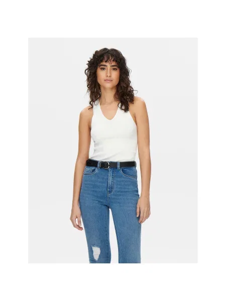 JDY Top Sabrina Slim Fit bela