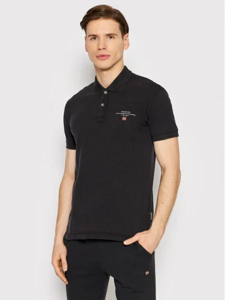 Napapijri Tricou polo Elbas negru