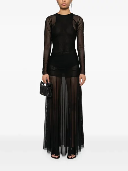 Rochie Federico Cina transparente de costum negru