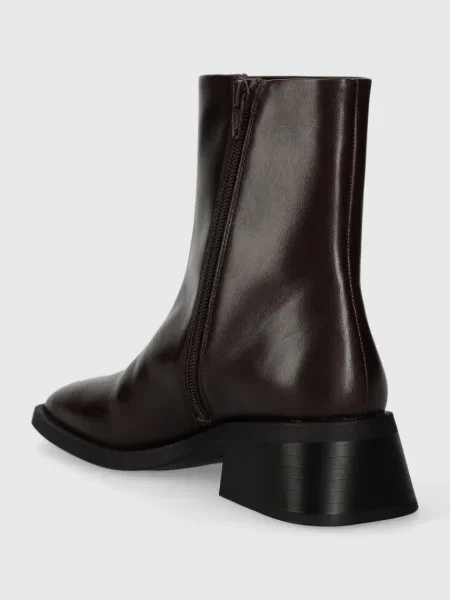 Kožené kotníkové boty Vagabond Shoemakers BLANCA na plochém hnědá
