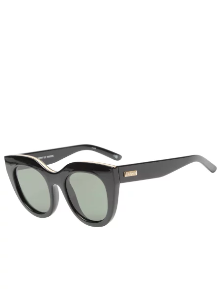 Okulary przeciwsłoneczne Le Specs w serca czarne