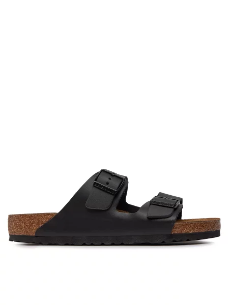 Кожаные шлепанцы Birkenstock черные