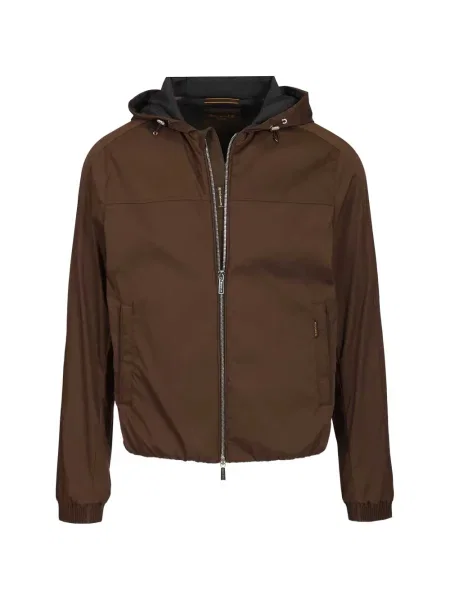 Geacă Moorer cu glugă maro