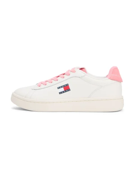 Sneakerși Tommy Jeans alb