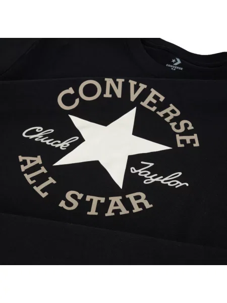 Gyerek póló Converse fekete